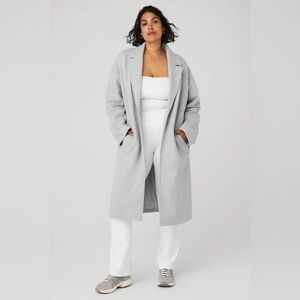 ALO Yoga Light Gray Trench Coat